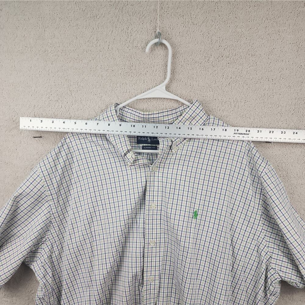 Ralph Lauren, Short Sleeve, Classic Fit, XXL, Multi Color, Logo Green - Picture 6 of 7